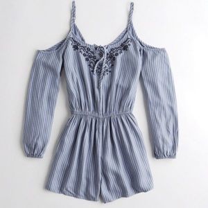 Hollister Embroidered Romper